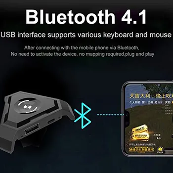 Gamepad za Mobilne naprave Bluetooth 4.1 Android Krmilnik Controller Mobile Gaming Tipkovnica Miška Pretvornik Za IOS za iPad
