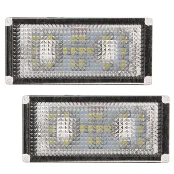 2Pcs brez Napak 18 LED Številko registrske Tablice Luči Za BMW E66 E65 7-Series 735i Bela