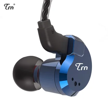 TRN V80 2DD+2BA Hibridni V Uho Slušalke DJ HI-fi Monitor Teče Šport Slušalke Slušalka, Slušalke Z 2PIN Snemljiv TRN V20/V60