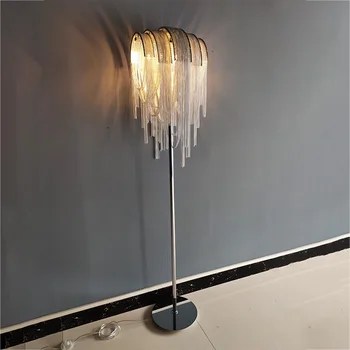 Moderni srebrni razsvetljavo led talna svetilka za dnevno sobo namizne svetilke z zlato bonitete za spalnico aluminij talna luč za kuhinjo