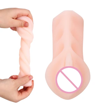 IKOKY Realistična Vagina Moški Zrakoplova Pokal Moški Masturbacija Oralni Seks, Seks Igrače za Moške Pravi Muco Prenosni