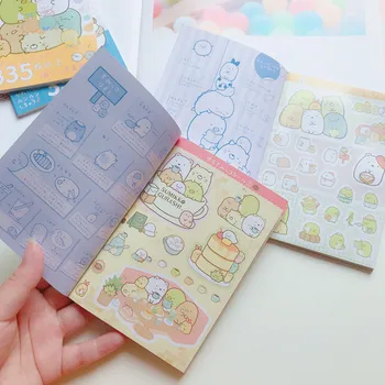 Nove Lepe Risanke sumikko gurashi Otrok, nalepke, knjige ins nalepko kartice kombinacija majhne knjige diy strani računa za telefon