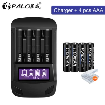 AAA polnilne baterije AAA NiMH 1,2 V 3A Vnaprej zaračuna Bateria nizke self praznjenje Baterije aaa+smart polnilec za AA AAA