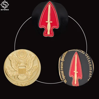 5PCS ZDA Vojska Enota 1. specialne Sile Operativni Zraku Zlato Izziv Kovancev Ameriški Orel Zbiranje Kovancev