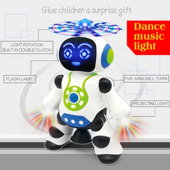 22 cm Novega electr Ples Igrača Robot Robotica Igrača Biped Humanoid Robot Za Otroke, Otroci Darilo za Rojstni dan Prisoten
