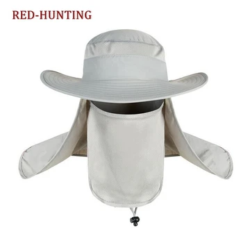 UV Zaščita Obraza, Vratu Zavihek Sonce klobuk ribolov Masko, Trak za lase Ribolov Sonce Dež Anti-komar Klobuk